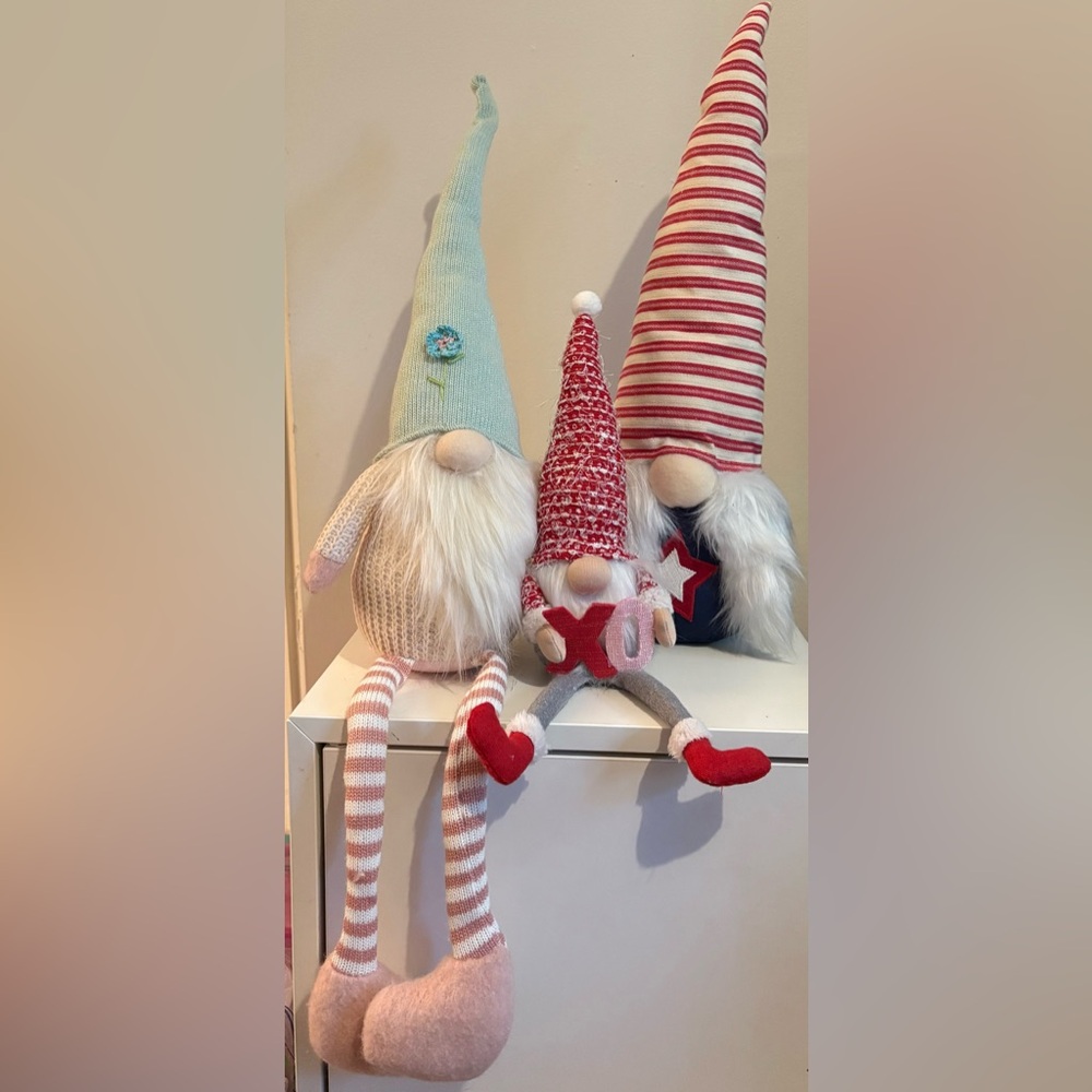 3 Gnomes Home Decor Accents Holiday Plush Gnome Valentines Dpring 4th